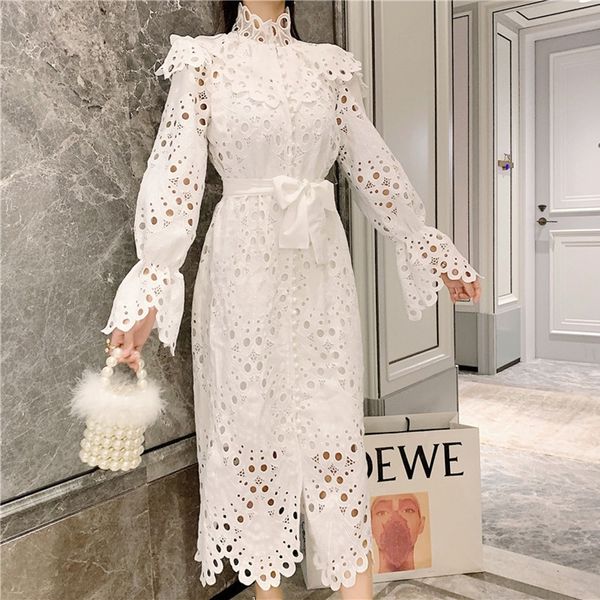 new arrival runway self portrait brand elegant lace dress women hollow out luxury flare sleeve long dresses vestido y200805, Black;pink
new arrival runway self portrait brand elegant lace dress women hollow out luxury flare sleeve long dresses vestido y200805, Black;pink