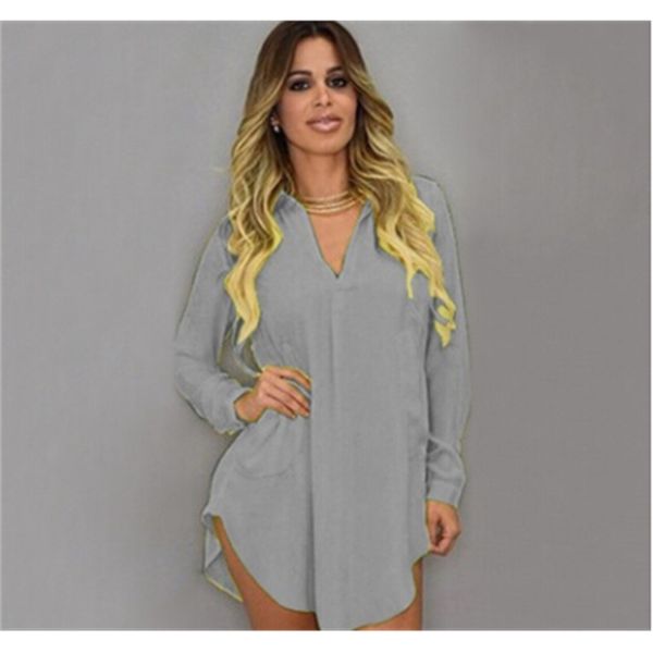 summer v neck short beach dress chiffon white mini loose casual t shirt dress plus size women clothing, Black;gray
summer v neck short beach dress chiffon white mini loose casual t shirt dress plus size women clothing, Black;gray