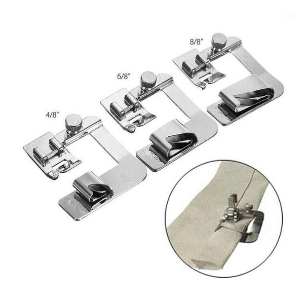 3 pcs stainless steel sewing machine crimping foot presser rolled hem feet set multi-function sewing accessories home tool1, Black
3 pcs stainless steel sewing machine crimping foot presser rolled hem feet set multi-function sewing accessories home tool1, Black