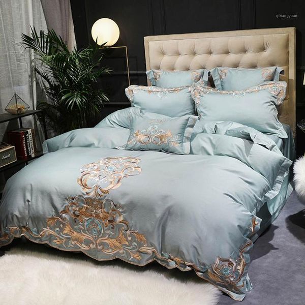 papa&mima gold blue european flowers 800tc egyptian cotton embroidery duvet cover set pillow cases flat/fitted sheet bedlinens1
papa&mima gold blue european flowers 800tc egyptian cotton embroidery duvet cover set pillow cases flat/fitted sheet bedlinens1