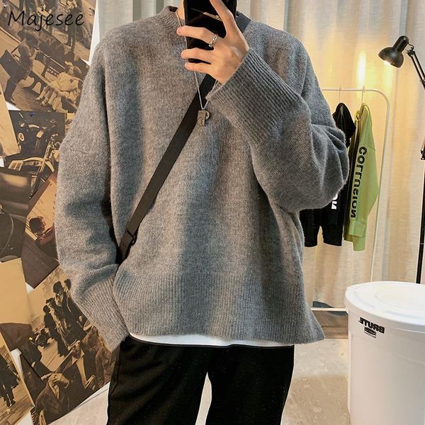 men's sweaters pullover autumn winter warm thick knitted sweater solid loose oversized jumper all-match simple fashion korean style ulz, White;black
men's sweaters pullover autumn winter warm thick knitted sweater solid loose oversized jumper all-match simple fashion korean style ulz, White;black