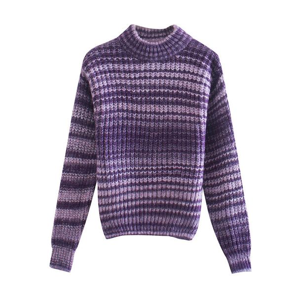 2021 new ombre purple striped turtleneck sweater women fashion winter long sleeve casual christmas jersey woman pullovers hiss, White;black
2021 new ombre purple striped turtleneck sweater women fashion winter long sleeve casual christmas jersey woman pullovers hiss, White;black