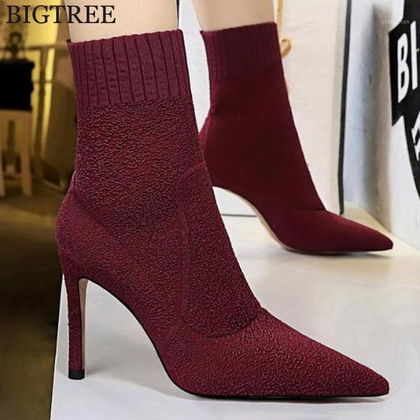 boots women sock pointed toe elastic high slip on heel ankle pumps stiletto botas zapatos de mujer shoes y9171, Black
boots women sock pointed toe elastic high slip on heel ankle pumps stiletto botas zapatos de mujer shoes y9171, Black