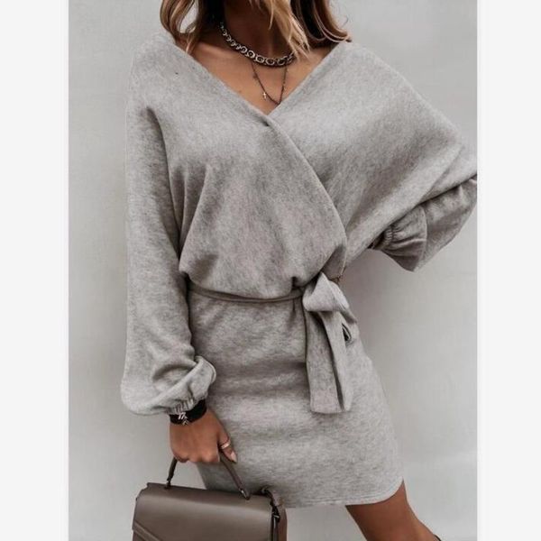 office lady party club women autumn dress jurken feminina female long sleeve with belt plus size elegant dreses overalls gv873, Black;gray
office lady party club women autumn dress jurken feminina female long sleeve with belt plus size elegant dreses overalls gv873, Black;gray