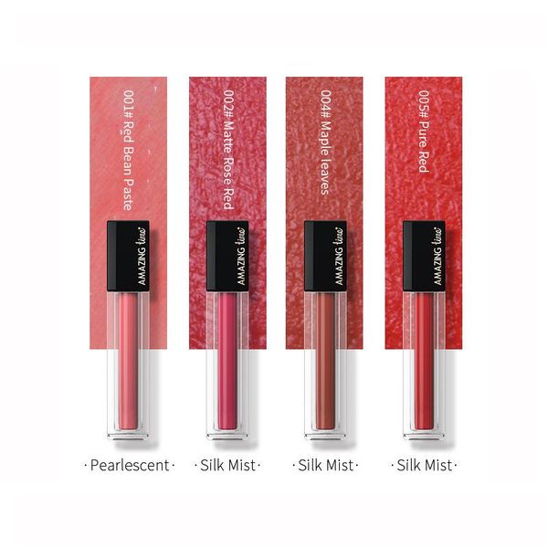lip gloss 4 colors silk mist glaze waterproof long lasting matte liquid lipstick velvet nude red lint tube lipsticks
lip gloss 4 colors silk mist glaze waterproof long lasting matte liquid lipstick velvet nude red lint tube lipsticks