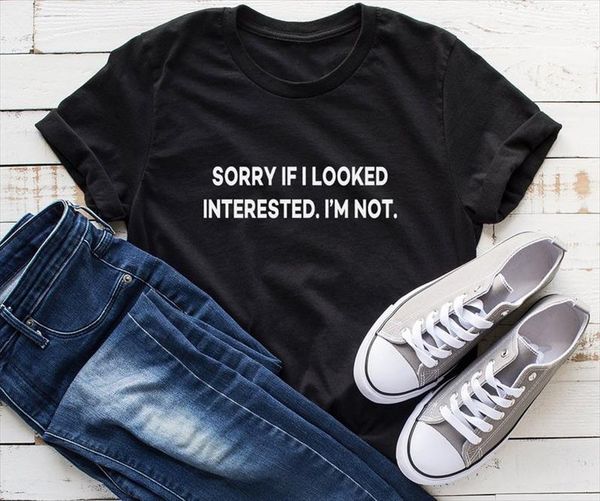 sorry if i looked interested im not funny shirts women casual shirt with quotes graphic tees lady yong girl tshirt hipster, White
sorry if i looked interested im not funny shirts women casual shirt with quotes graphic tees lady yong girl tshirt hipster, White