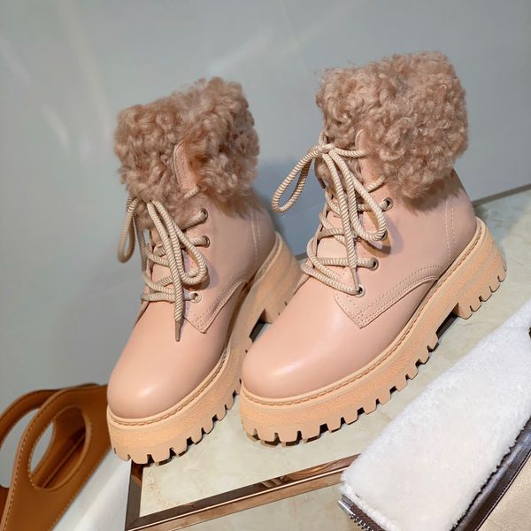 designer womens boots luxury pink lether with fluff lace-up round head high heel with box size 35-40, Black
designer womens boots luxury pink lether with fluff lace-up round head high heel with box size 35-40, Black