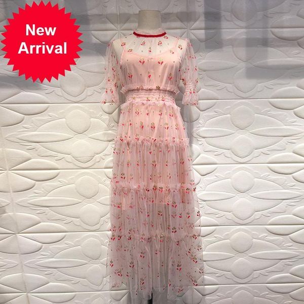 2021 new designer branded runway new floral rose mesh dress long summer slipdress vacation party clothes i8ts, Black;gray
2021 new designer branded runway new floral rose mesh dress long summer slipdress vacation party clothes i8ts, Black;gray