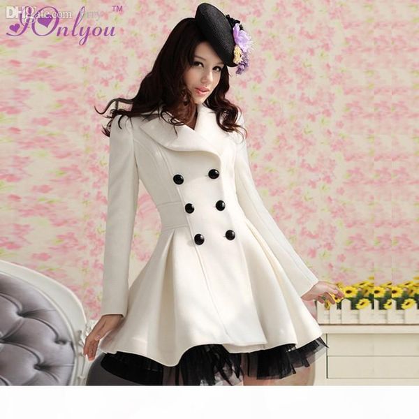wholesale-women girl's winter double breasted trench coat peacoat long dress jacket coat white red, Black
wholesale-women girl's winter double breasted trench coat peacoat long dress jacket coat white red, Black