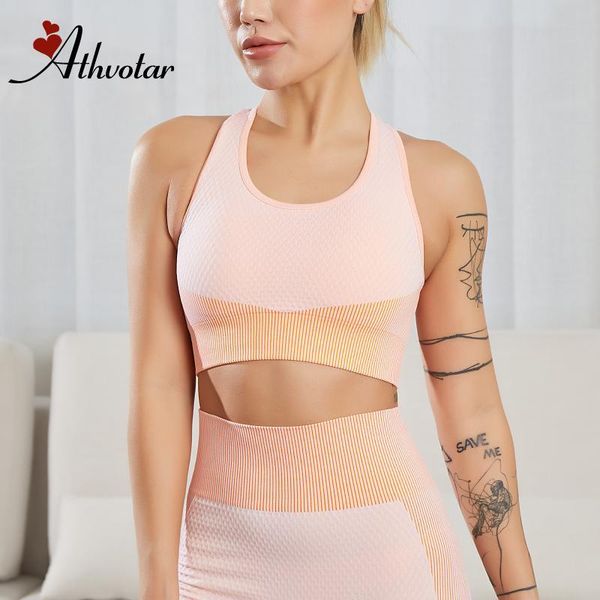 yoga outfits athvotar two piece set womens gym clothing seamless running sport breathable bra tights workout suit, White;red
yoga outfits athvotar two piece set womens gym clothing seamless running sport breathable bra tights workout suit, White;red