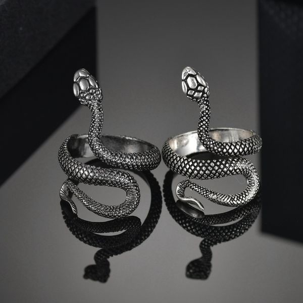 fashion retro exaggerated spirit snake ring personality punk wind animal nightclub hiphop ring student trend jewelry gift, Silver
fashion retro exaggerated spirit snake ring personality punk wind animal nightclub hiphop ring student trend jewelry gift, Silver
