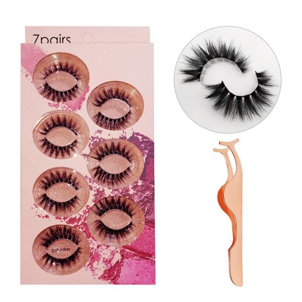7 pairs long faux fluffy with tweezer extension easy apply professional makeup tool false eyelashes sets natural 3d thick
7 pairs long faux fluffy with tweezer extension easy apply professional makeup tool false eyelashes sets natural 3d thick