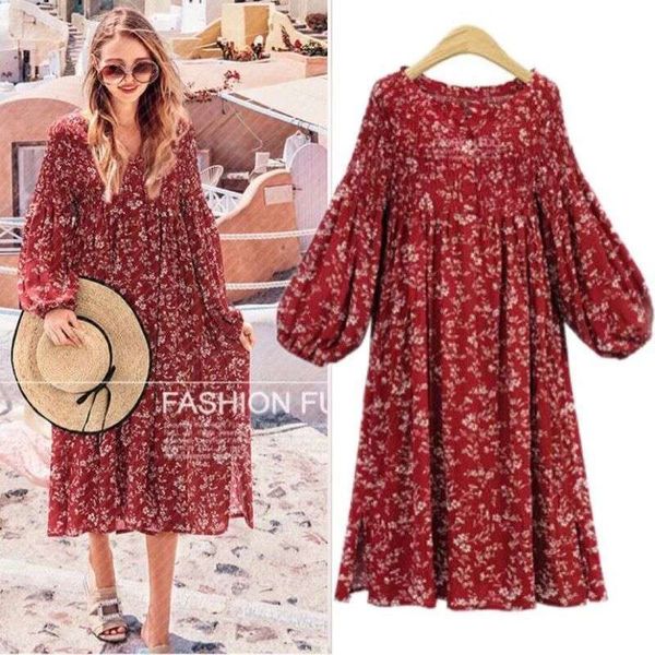 autumn new 2020 style large women's long sleeve dress floral skirt, Black;gray
autumn new 2020 style large women's long sleeve dress floral skirt, Black;gray