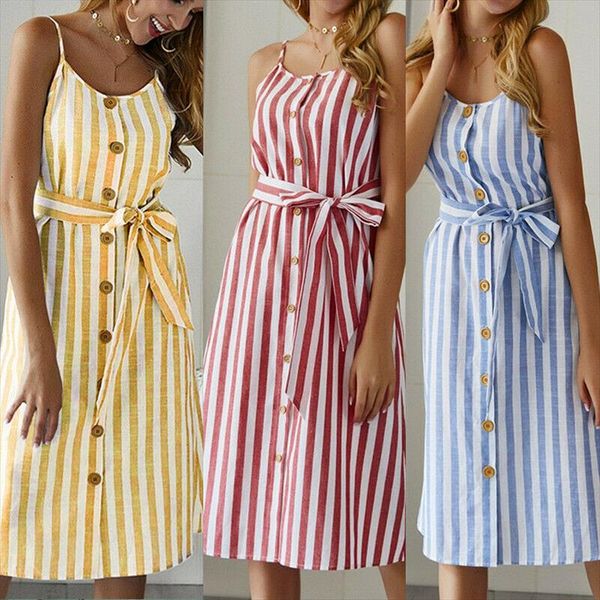 women summer strappy stripe dress ladies holiday beach midi dresses spaghetti strap party dress drop shipping, Black;gray
women summer strappy stripe dress ladies holiday beach midi dresses spaghetti strap party dress drop shipping, Black;gray