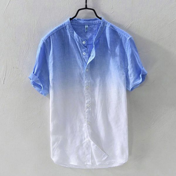 мужские рубашки chemise homme повседневная рубашка с коротким рукавом дышащая воротник висит окрашенные градиентные хлопковые блуза топы cam, White;black
мужские рубашки chemise homme повседневная рубашка с коротким рукавом дышащая воротник висит окрашенные градиентные хлопковые блуза топы cam, White;black