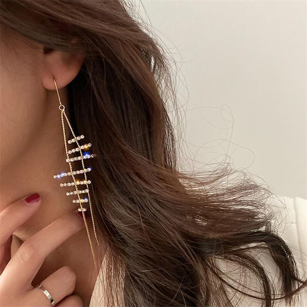 dangle & chandelier fyuan simple geometric crystal earrings for women bijoux long tassel rhinestone jewelry gifts, Silver
dangle & chandelier fyuan simple geometric crystal earrings for women bijoux long tassel rhinestone jewelry gifts, Silver