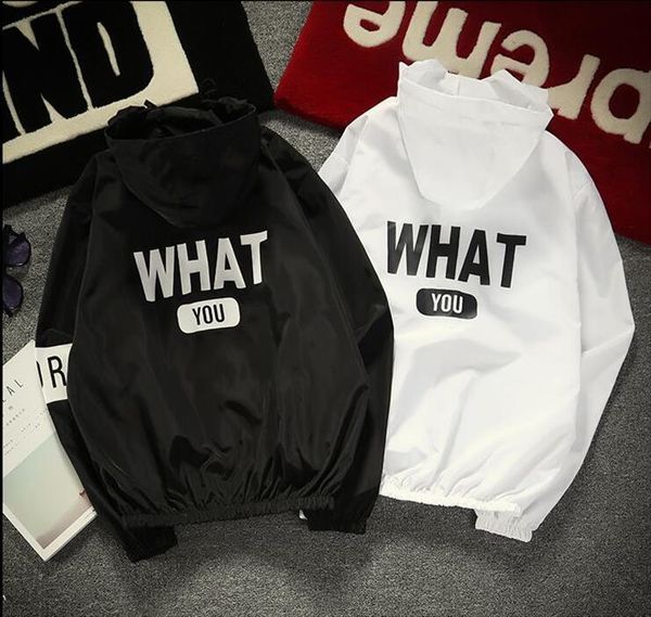 women ladies what you back letter bomber hoodie jacket long sleeve punk boyfriend coat loose fitting windbreaker autumn, Black;brown
women ladies what you back letter bomber hoodie jacket long sleeve punk boyfriend coat loose fitting windbreaker autumn, Black;brown