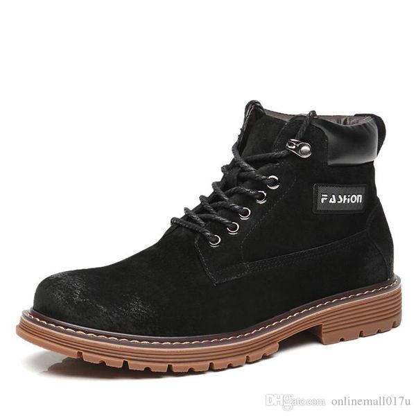 winter leather men ankle boots breathable men leather boots high snow shoes outdoor casual men shoes bota masculina, Black
winter leather men ankle boots breathable men leather boots high snow shoes outdoor casual men shoes bota masculina, Black