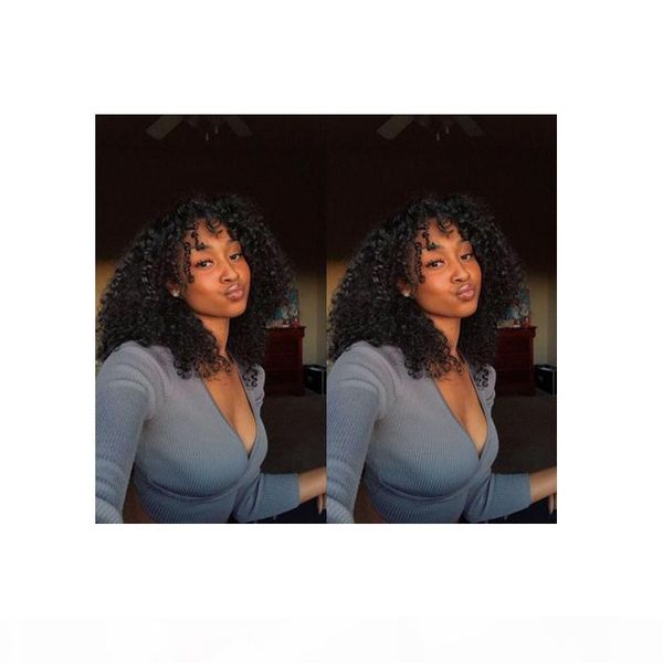 new women's lndian hair african americ afro kinky curly full wig simulation human hair curly black wig with bang
new women's lndian hair african americ afro kinky curly full wig simulation human hair curly black wig with bang