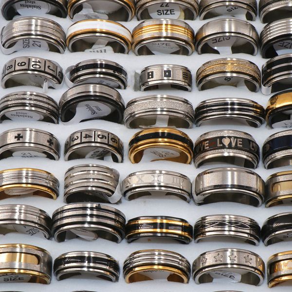 factoryvja5fashion 36factory/lots steel mix style spinner stainless for women & men jewelry rotatable band rings wholesale bulks lo, Golden;silver
factoryvja5fashion 36factory/lots steel mix style spinner stainless for women & men jewelry rotatable band rings wholesale bulks lo, Golden;silver