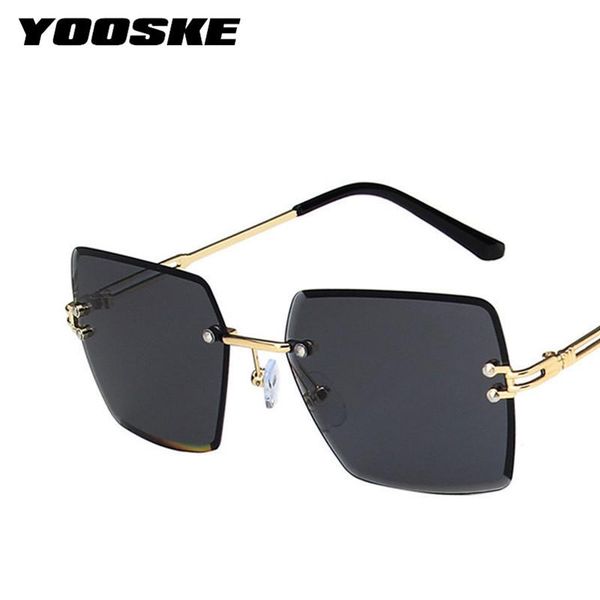 sunglasses yooske women's men's vintage decorative glasses oversize rimless square designer gradient eyeglasses, White;black
sunglasses yooske women's men's vintage decorative glasses oversize rimless square designer gradient eyeglasses, White;black