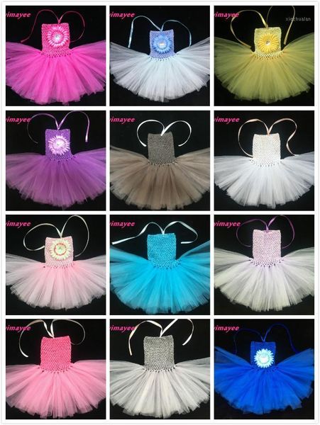 girl's dresses colorful girls flower crochet tutu dress baby tutus handmade 1layer tulle ballet dance with daisy 100pcs/lot1, Red;yellow
girl's dresses colorful girls flower crochet tutu dress baby tutus handmade 1layer tulle ballet dance with daisy 100pcs/lot1, Red;yellow