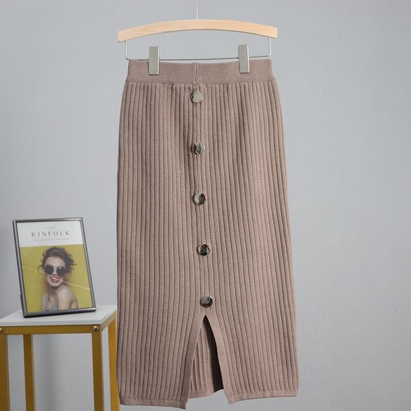 2021 new women knitted spring autun button slim bodycon skirts elastic high waist pencil ribbed long midi skirt ajci, Black
2021 new women knitted spring autun button slim bodycon skirts elastic high waist pencil ribbed long midi skirt ajci, Black