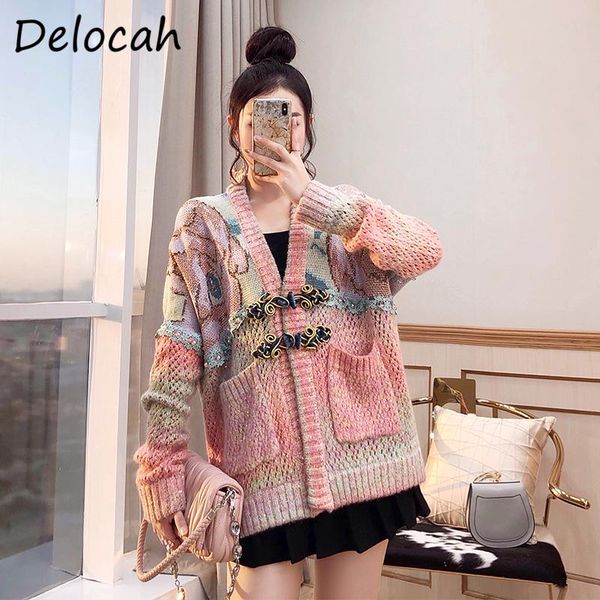 delocah women autumn winter fashion designer cardigan sweaters lantern sleeve sequined pockets loose knitting ladies coats 2020, White
delocah women autumn winter fashion designer cardigan sweaters lantern sleeve sequined pockets loose knitting ladies coats 2020, White