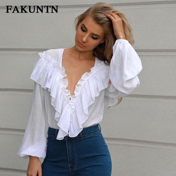 women's blouses & shirts women autumn blouse shirt long sleeve female 2021 ruffle deep v neck fashion elegant ladies white
women's blouses & shirts women autumn blouse shirt long sleeve female 2021 ruffle deep v neck fashion elegant ladies white