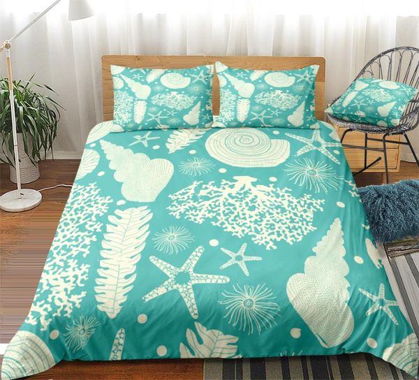 bedding sets turquoise shells nautical starfish duvet cover set underwater conch bedclothes for kids teens
bedding sets turquoise shells nautical starfish duvet cover set underwater conch bedclothes for kids teens