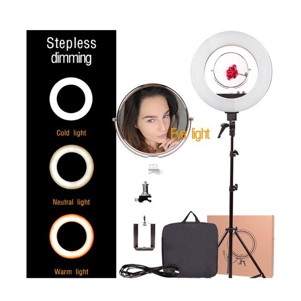 amazon black 18" inch 48w 480pcs 3000-5600k dimmable p/video led ring light for youtube film studio setup makeup live
amazon black 18" inch 48w 480pcs 3000-5600k dimmable p/video led ring light for youtube film studio setup makeup live
