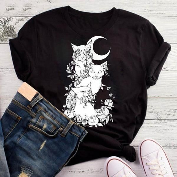 punk gothic cat head moon t-shirt cute hipster fashion women 100% cotton aesthetic camisetas tee tshirt drop shipping, White
punk gothic cat head moon t-shirt cute hipster fashion women 100% cotton aesthetic camisetas tee tshirt drop shipping, White