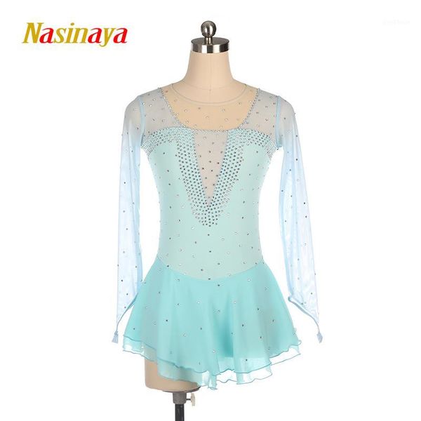 dance ribbon nasinaya figure skating dress ice skirt for girl women kids customized competition performance light blue mesh shiny1
dance ribbon nasinaya figure skating dress ice skirt for girl women kids customized competition performance light blue mesh shiny1