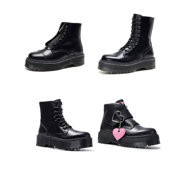 designer front zipper women boots 8 hole black platform 5.5cm female winter ankle booties femmes bottes size 35-41
designer front zipper women boots 8 hole black platform 5.5cm female winter ankle booties femmes bottes size 35-41