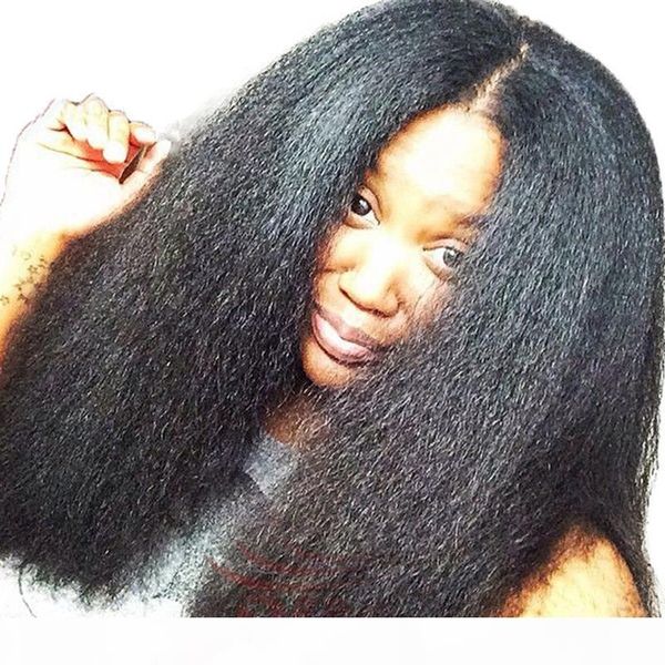 brazilian kinky straight virgin hair wig full lace pre plucked human coarse italian yaki glueless lace front wigs for african american, Black;brown
brazilian kinky straight virgin hair wig full lace pre plucked human coarse italian yaki glueless lace front wigs for african american, Black;brown