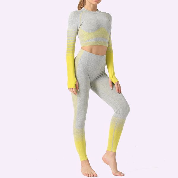 gutashye seamless women yoga set workout sportswear gym clothing fitness long sleeve crop high waist leggings sports suits c0122, Gray
gutashye seamless women yoga set workout sportswear gym clothing fitness long sleeve crop high waist leggings sports suits c0122, Gray