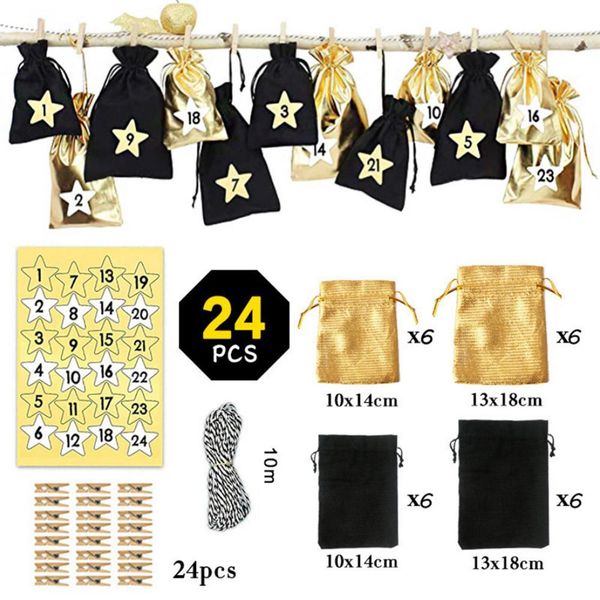 24pcs christmas gift bags calendar countdown jute bag advent calendar christmas gift bag candy storage pouch diy christmas gift wmtrfp
24pcs christmas gift bags calendar countdown jute bag advent calendar christmas gift bag candy storage pouch diy christmas gift wmtrfp