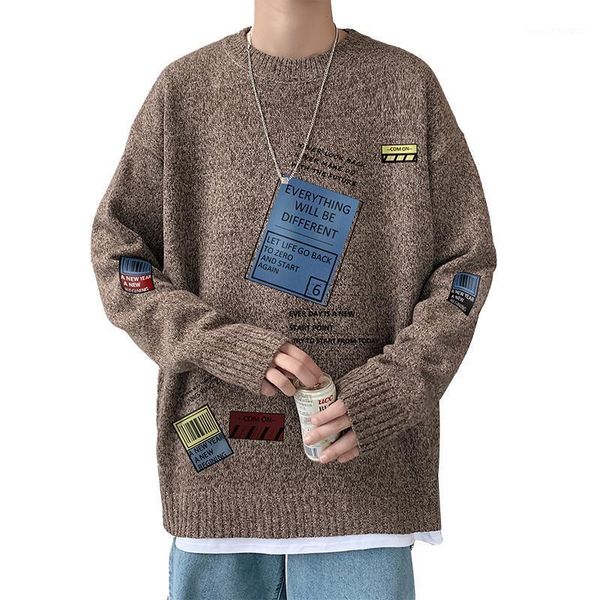 men's sweaters hong kong style sweater thick men's pullover 2021winter fashion fat youthful vitality patchwork casual full knitted, White;black
men's sweaters hong kong style sweater thick men's pullover 2021winter fashion fat youthful vitality patchwork casual full knitted, White;black