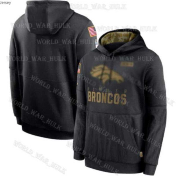 denver broncos black 2020 salute to service hoodies new york jets los angeles rams chargers football, Black;red