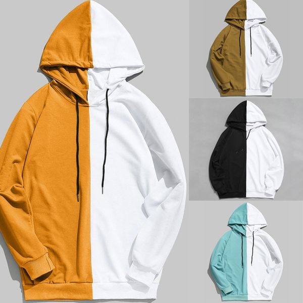 2019 autumn fashion men's stitching sweatshirts solid color zip up hoodie classic winter hooded sweatshirt s-2xl, Black
2019 autumn fashion men's stitching sweatshirts solid color zip up hoodie classic winter hooded sweatshirt s-2xl, Black