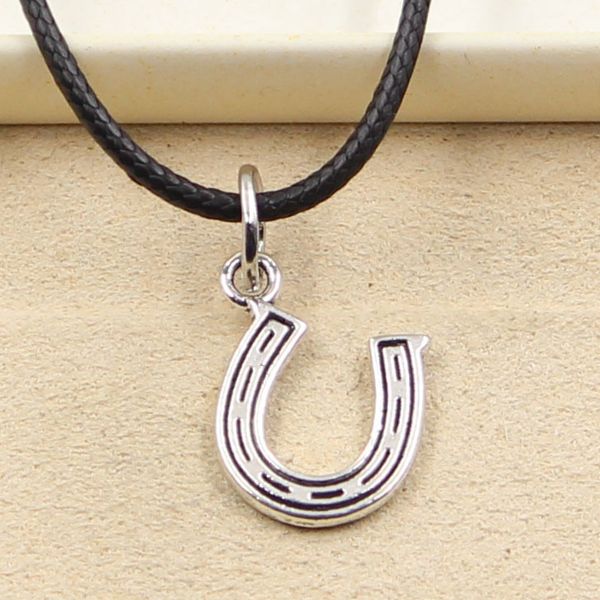 fashion lucky horseshoe good luck necklace pendant women jewelry black leather punk choker leather necklace friendship gift 4l63, Silver
fashion lucky horseshoe good luck necklace pendant women jewelry black leather punk choker leather necklace friendship gift 4l63, Silver