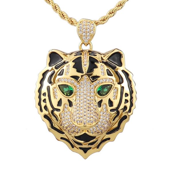 classic tiger head copper zircon jewelry hip hop rock style dance party fashion gift dp0001 q1216, Silver
classic tiger head copper zircon jewelry hip hop rock style dance party fashion gift dp0001 q1216, Silver
