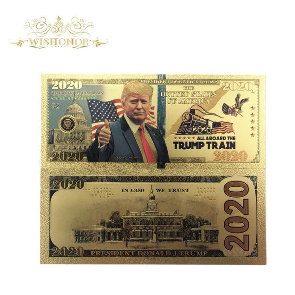 1pcs new america 2020 year trump banknotes 2020 dollar bills banknote in 24k gold plated paper money for gifts wmtaho
1pcs new america 2020 year trump banknotes 2020 dollar bills banknote in 24k gold plated paper money for gifts wmtaho