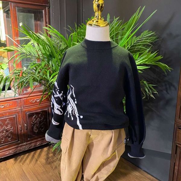 hooded t-shirt boys' welfare autumn thin british fashion children's wear parent-child sweater, Blue
hooded t-shirt boys' welfare autumn thin british fashion children's wear parent-child sweater, Blue