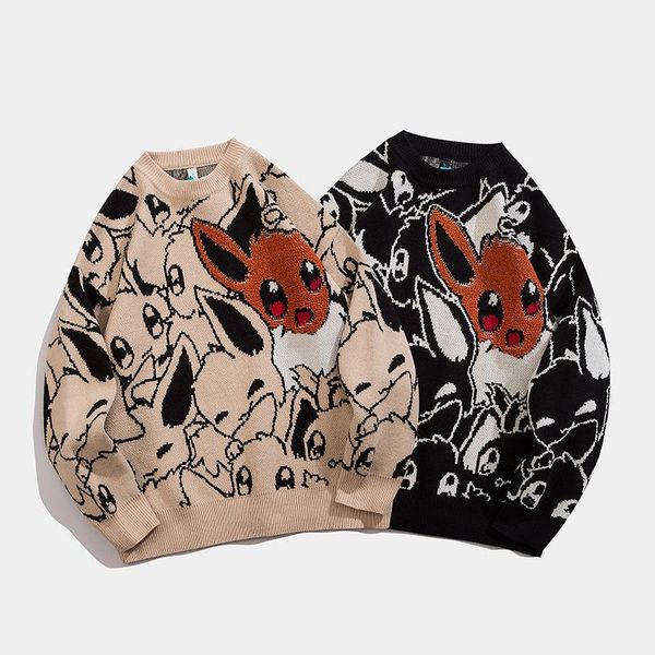 lazy wind cartoon cartoon crew neck knitted sweater loose warm hip hop sweater men, White;black
lazy wind cartoon cartoon crew neck knitted sweater loose warm hip hop sweater men, White;black
