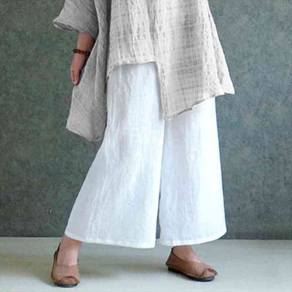 casual white vintage cotton linen pants women spring loose wide leg pants plus size summer trousers thin womens, Black;white
casual white vintage cotton linen pants women spring loose wide leg pants plus size summer trousers thin womens, Black;white