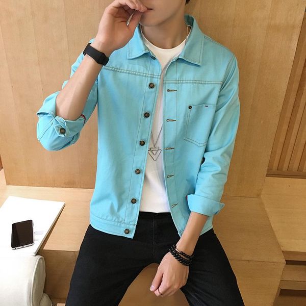 spring autumn cowboy dropshipping coats mens denim cotton trendy fashion denim high-grade jacket mens jeans jackets outwear male, Black;brown 
spring autumn cowboy dropshipping coats mens denim cotton trendy fashion denim high-grade jacket mens jeans jackets outwear male, Black;brown