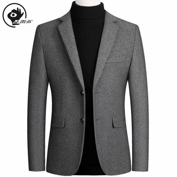 xiaoyudian solid blazer british stylish male blazer suit jacket business casual for men regular woolen coat brand, White;black
xiaoyudian solid blazer british stylish male blazer suit jacket business casual for men regular woolen coat brand, White;black