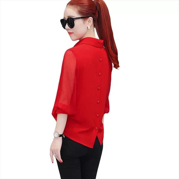 3xl plus size women spring summer style chiffon blouses casual turn down collar shirts white red blouses feminine df2421
3xl plus size women spring summer style chiffon blouses casual turn down collar shirts white red blouses feminine df2421