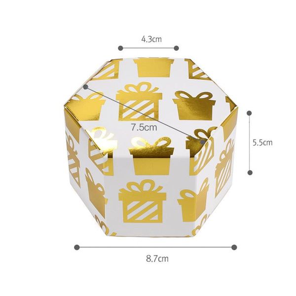 5 шт. golden hexagon candy dragee подарочная коробка упаковка свадебная шоколадная коробка печенье ящик выпечки пакет свадебные украшения jl
5 шт. golden hexagon candy dragee подарочная коробка упаковка свадебная шоколадная коробка печенье ящик выпечки пакет свадебные украшения jl